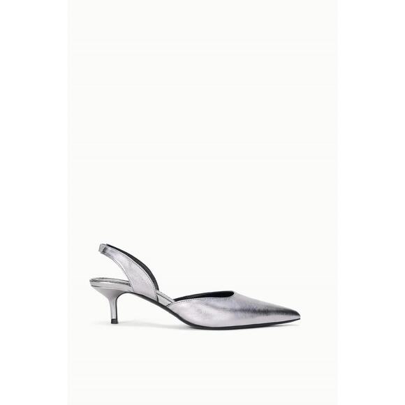 NEW STAUD women's sebastian slingback pumps in pewter - Picture 1 of 5